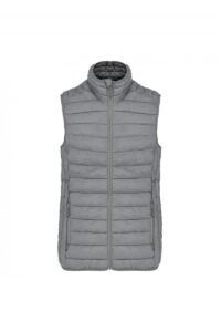 K6114 Ladies' Lightweight Sleeveless Down Jacket Marl Silver