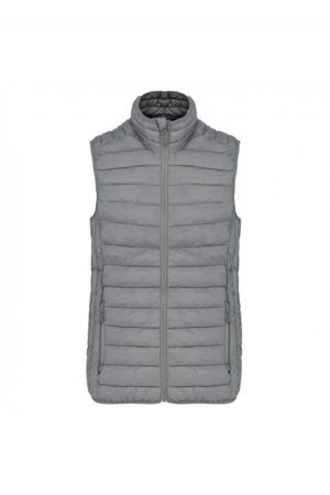 K6114 Ladies' Lightweight Sleeveless Down Jacket Marl Silver