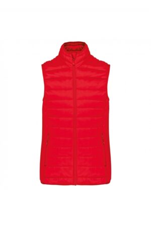 K6114 Ladies' Lightweight Sleeveless Down Jacket Red