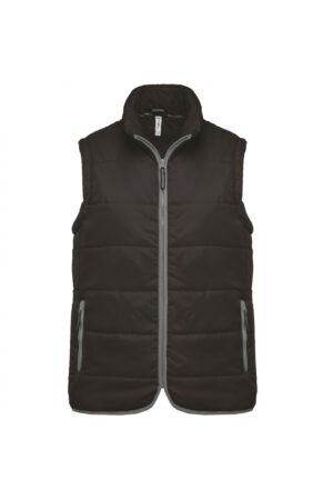 K6116 Gewatteerde Bodywarmer Dark Grey