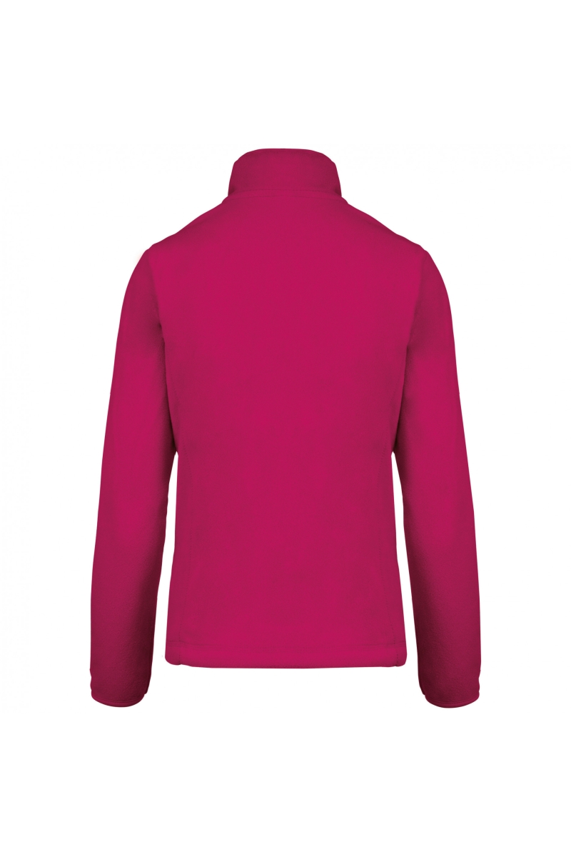 K907 Maureen - Fleece Damesvest met Rits Fuchsia