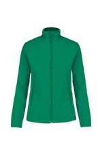 K907 Maureen - Fleece Damesvest met Rits Kelly Green