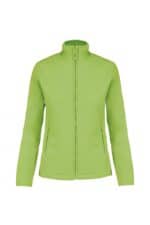 K907 Maureen - Fleece Damesvest met Rits Lime