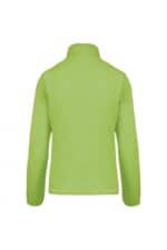 K907 Maureen - Fleece Damesvest met Rits Lime