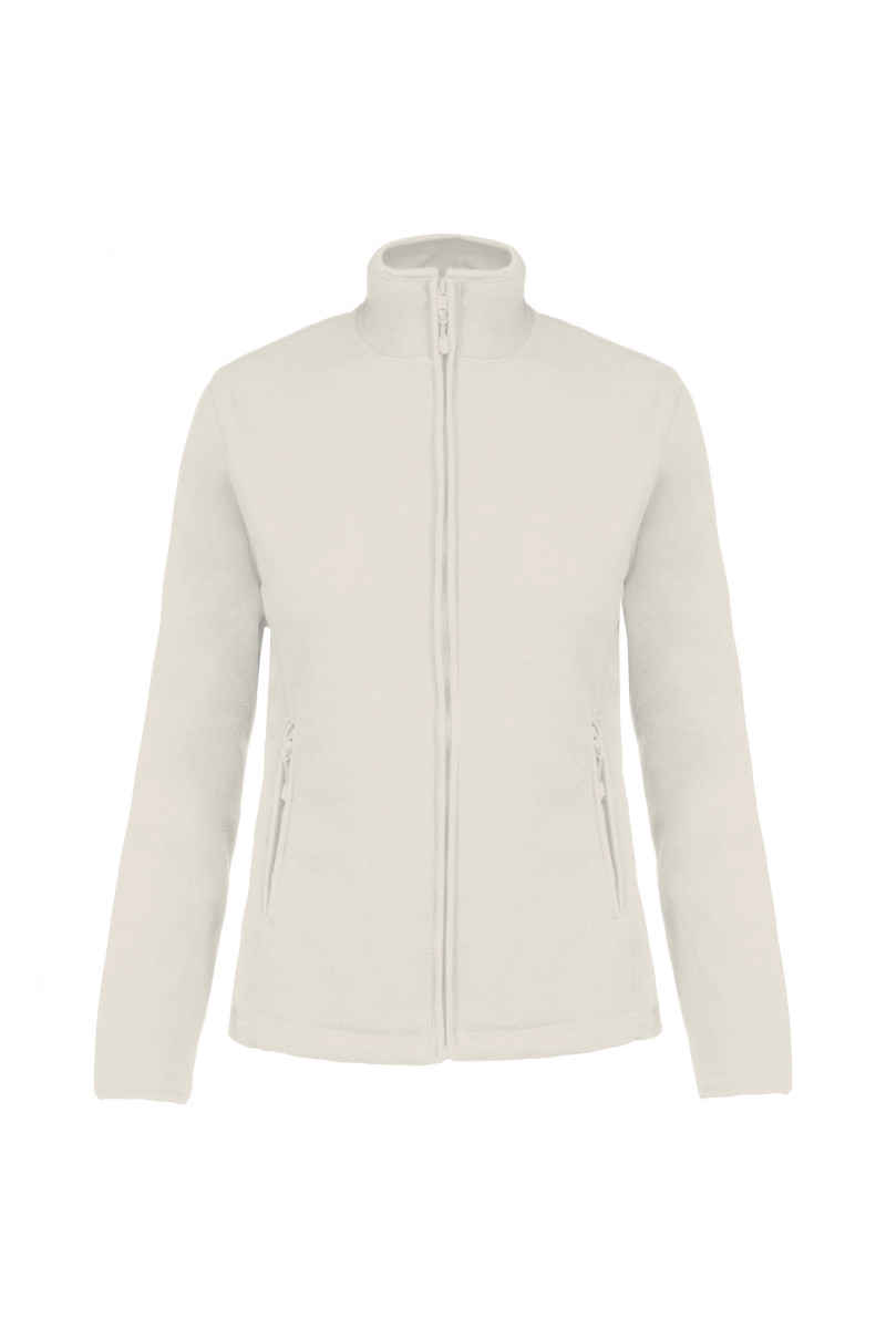 K907 Maureen - Fleece Damesvest met Rits Natural