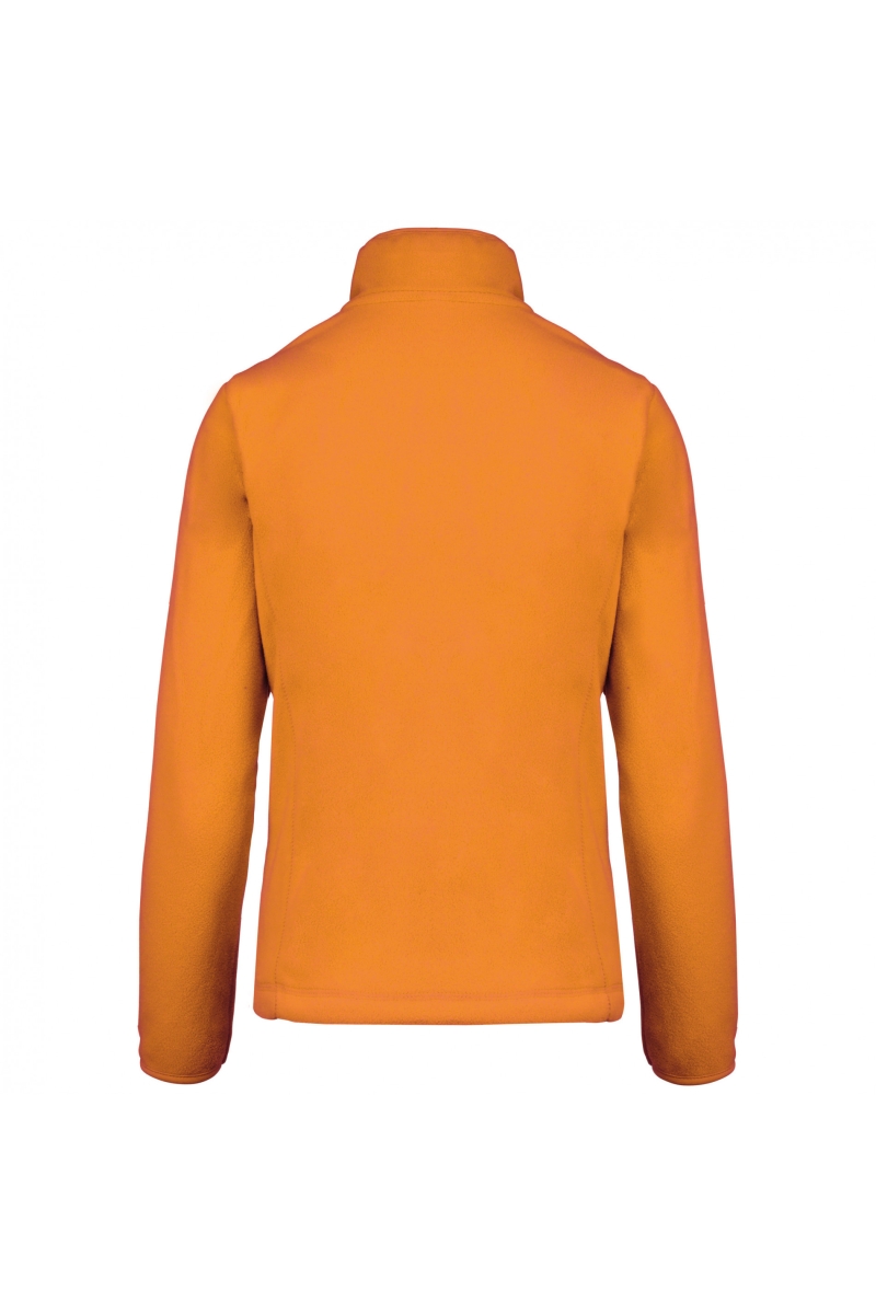 K907 Maureen - Fleece Damesvest met Rits Orange