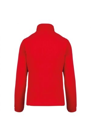 K907 Maureen - Fleece Damesvest met Rits Rood