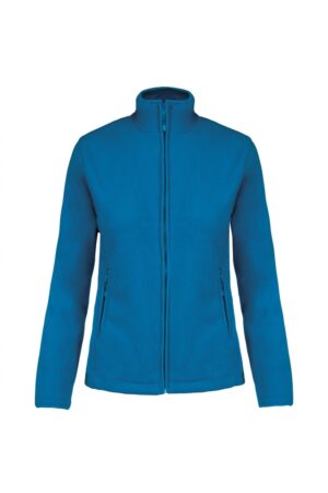 K907 Maureen - Fleece Damesvest met Rits Tropical Blue