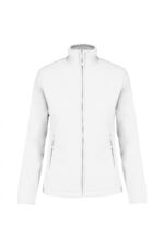 K907 Maureen - Fleece Damesvest met Rits Wit