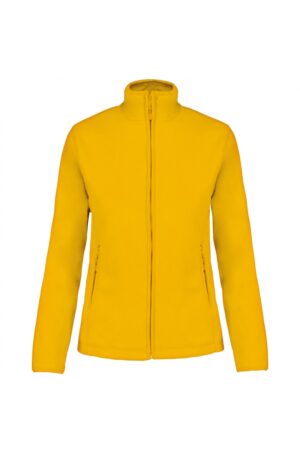 K907 Maureen - Fleece Damesvest met Rits Yellow