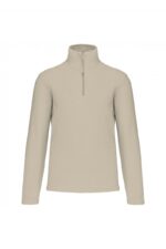 K912 Enzo - Fleece Met Ritskraag Beige