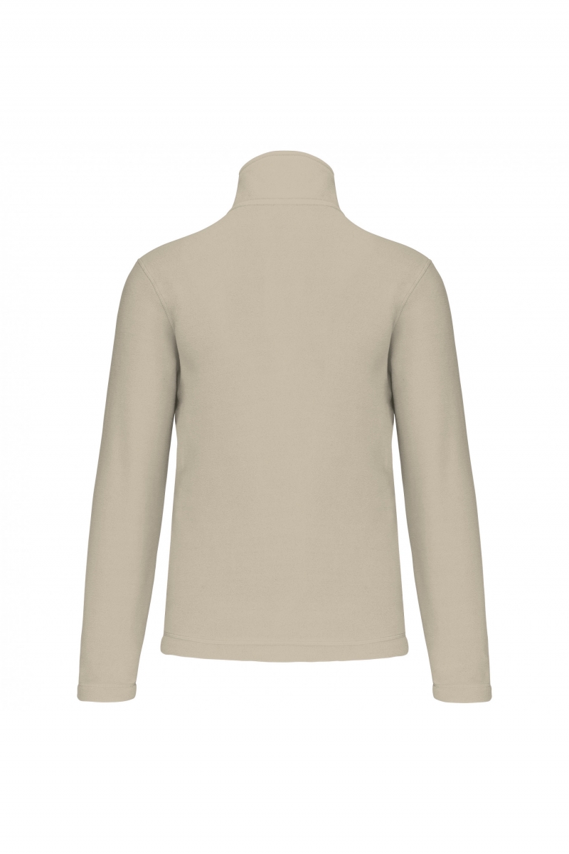 K912 Enzo - Fleece Met Ritskraag Beige