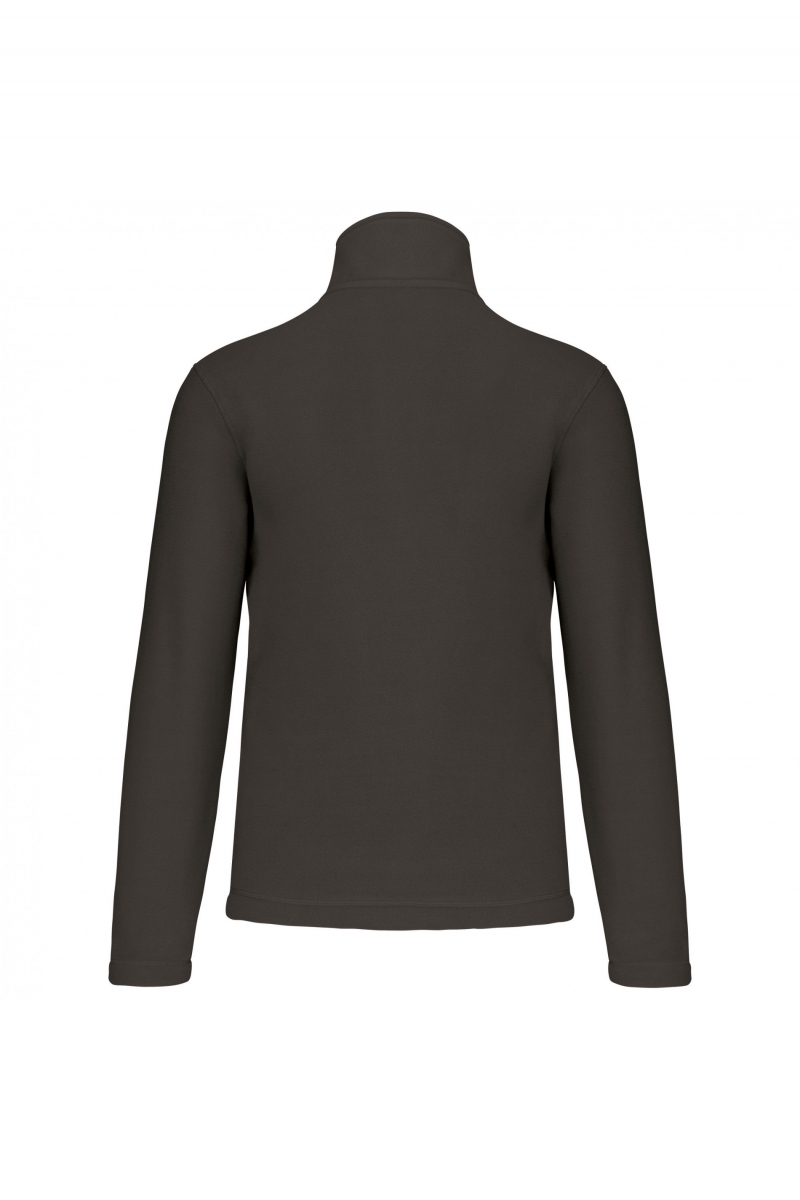 K912 Enzo - Fleece Met Ritskraag Dark Grey