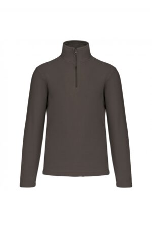 K912 Enzo - Fleece Met Ritskraag Green Olive