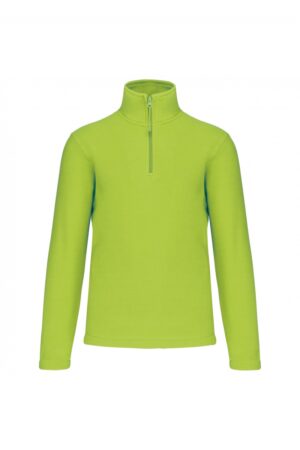 K912 Enzo - Fleece Met Ritskraag Lime