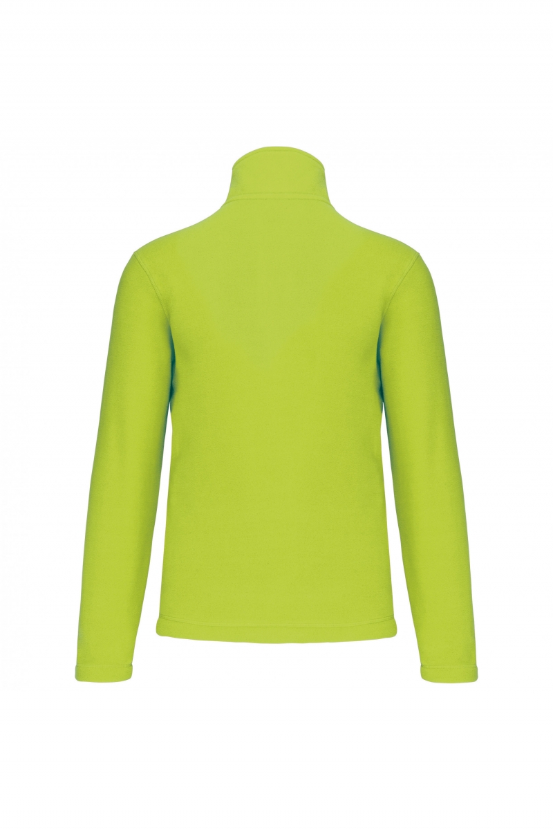 K912 Enzo - Fleece Met Ritskraag Lime