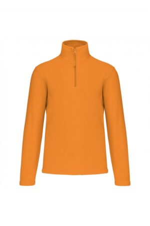 K912 Enzo - Fleece Met Ritskraag Oranje