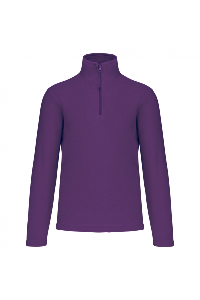 K912 Enzo - Fleece Met Ritskraag Purple