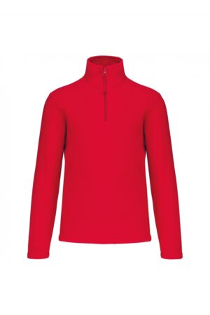 K912 Enzo - Fleece Met Ritskraag Rood