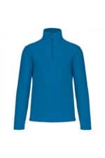 K912 Enzo - Fleece Met Ritskraag Tropical Blue