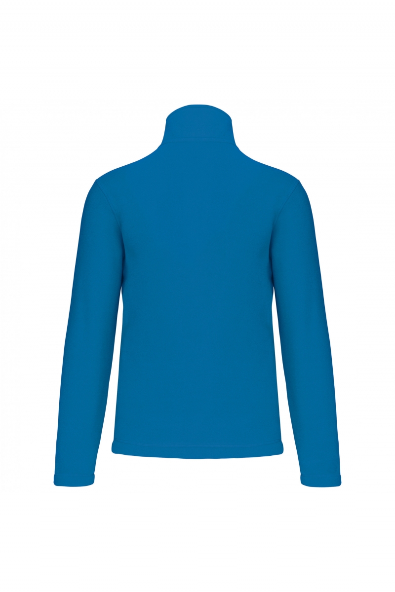 K912 Enzo - Fleece Met Ritskraag Tropical Blue