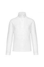 K912 Enzo - Fleece Met Ritskraag Wit