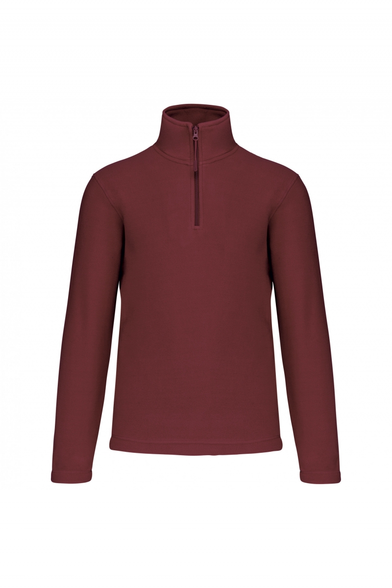 K912 Enzo - Fleece Met Ritskraag Wine