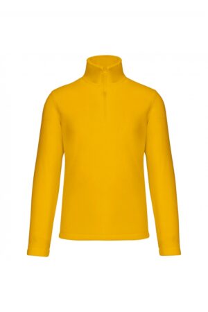 K912 Enzo - Fleece Met Ritskraag Yellow