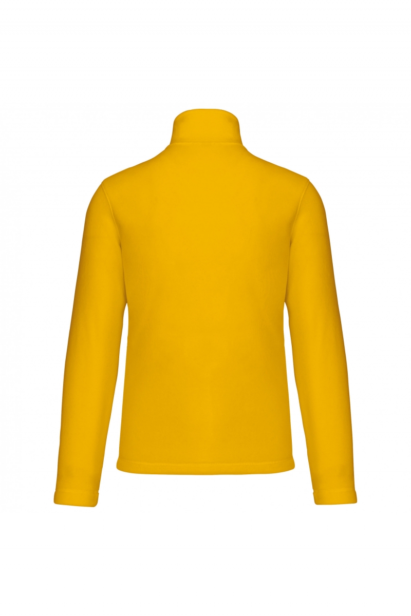 K912 Enzo - Fleece Met Ritskraag Yellow