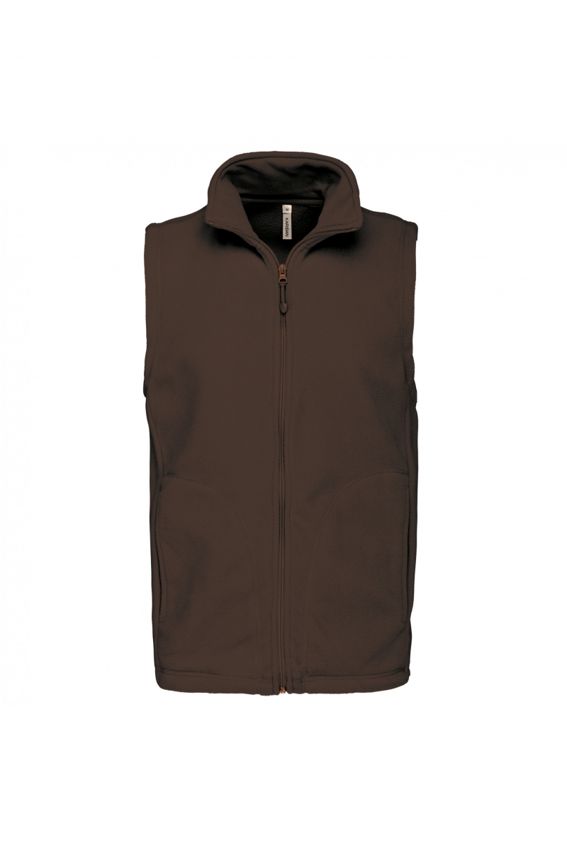 K913 Luca - Fleecebodywarmer Chocolate