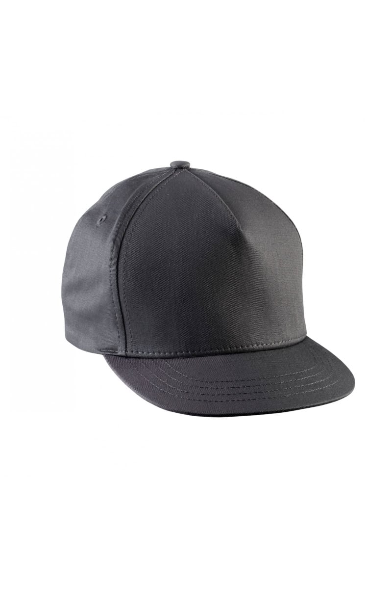 KP147 Snapback Kinderpet - 5 Panelen Dark Grey
