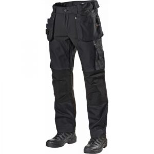 1042PB Stretch Werkbroek met Holsterzakken Zwart