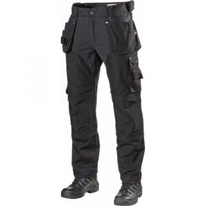 104PB Stretch Werkbroek met Holsterzakken Zwart