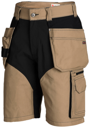 1053PB Stretch Werkshort met Holsterzakken Beige