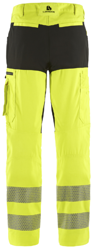 1076PB Stretch Werkbroek High-Vis Klasse 2 Geel/Zwart