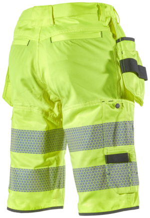 1475 High-Vis Stretch Werkshort met Holsterzakken Geel