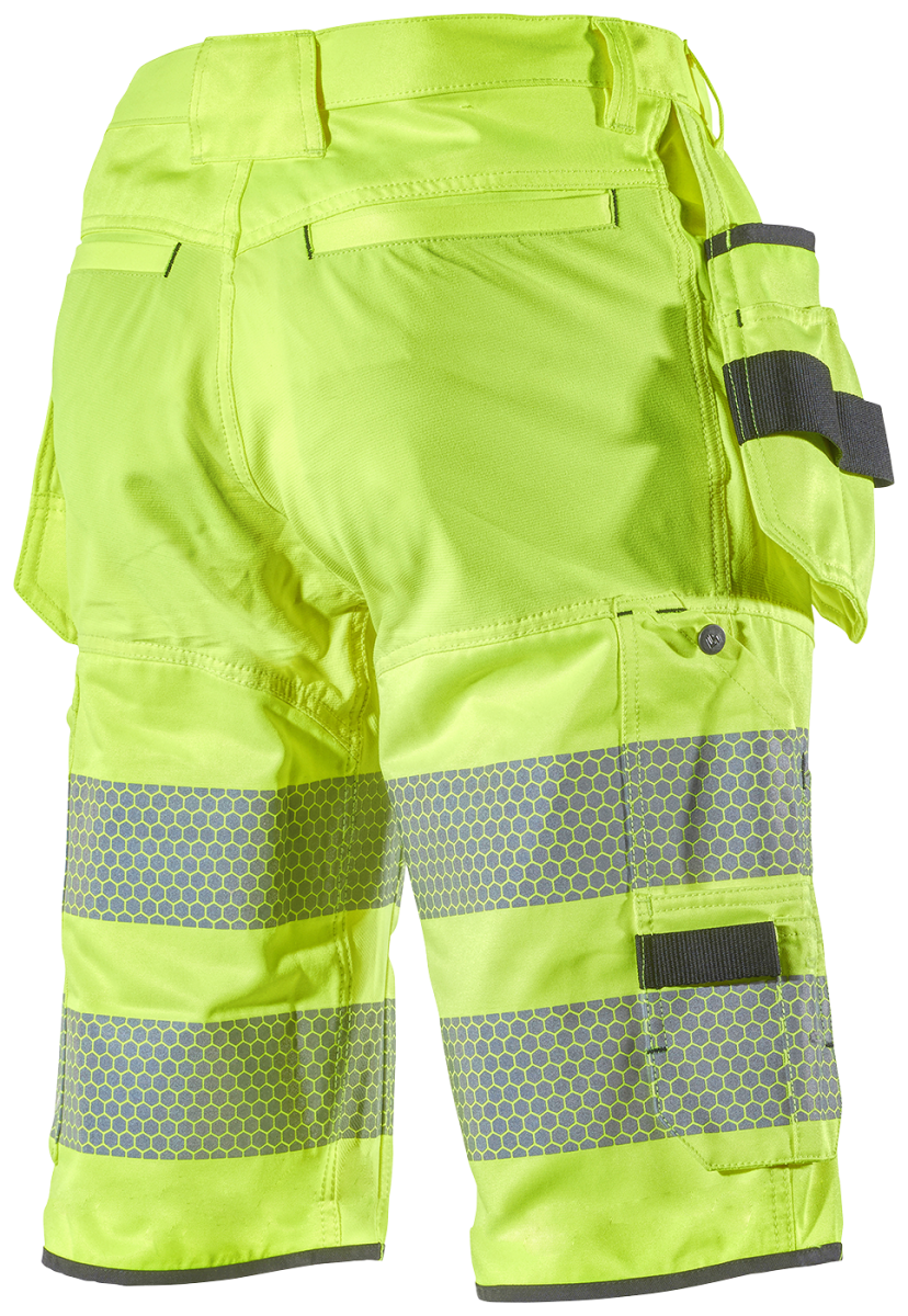 1475 High-Vis Stretch Werkshort met Holsterzakken Geel