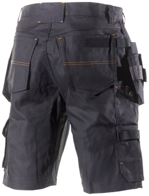 1495PB Werkshort met Stretch en Holsterzakken Zwart