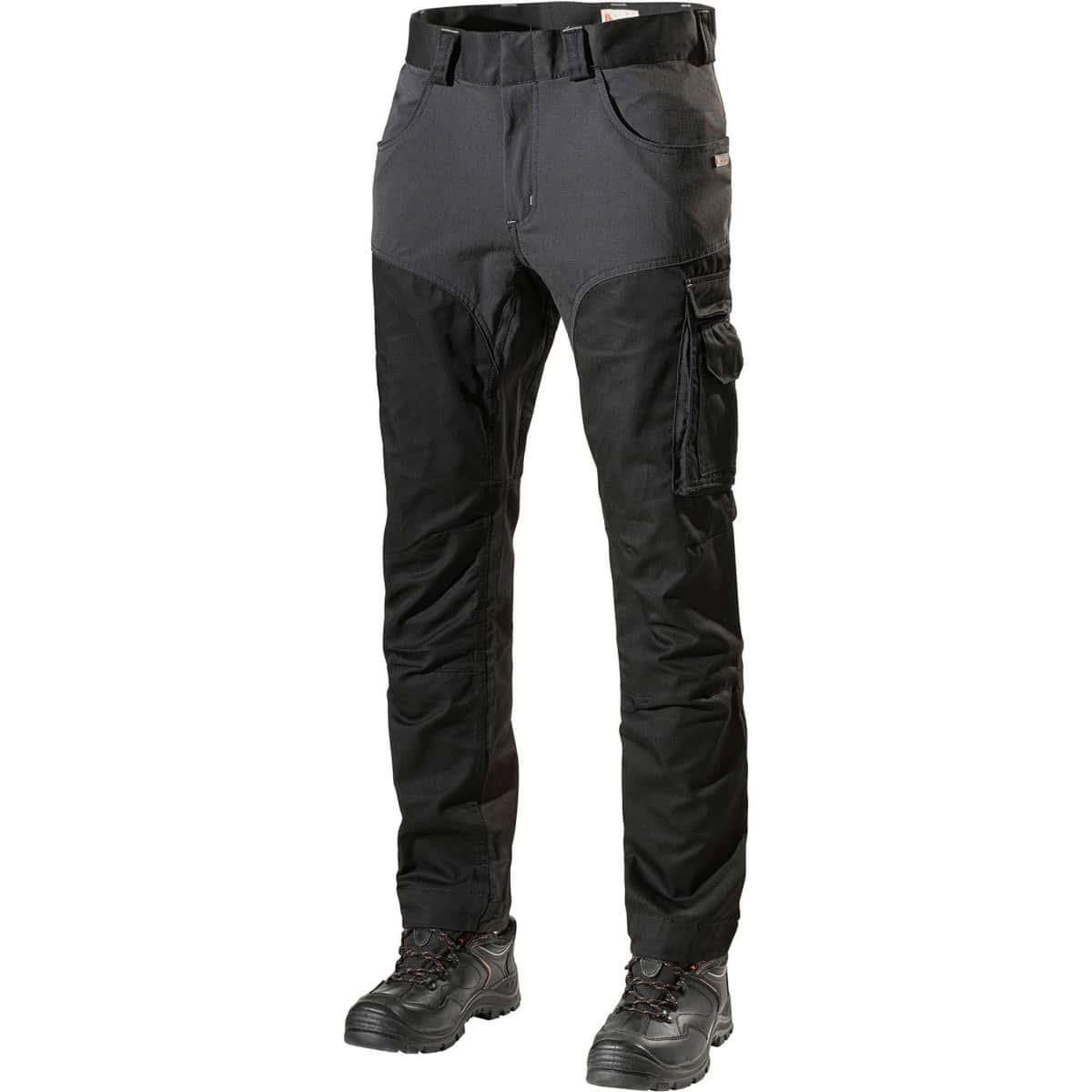 1845PB Stretch Werkbroek met bedekte knop Zwart