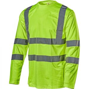 4006P High-Vis T-shirt Lange Mouwen Geel