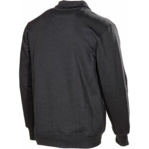 654PB Sweater met Lange Rits Zwart