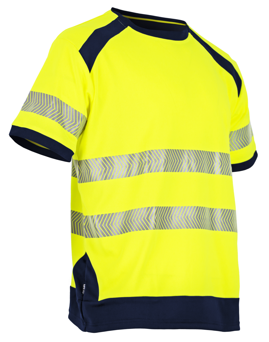 HALOGENE High-Vis T-shirt Geel/Marine