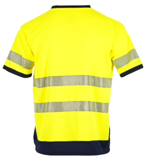 HALOGENE High-Vis T-shirt Geel/Marine