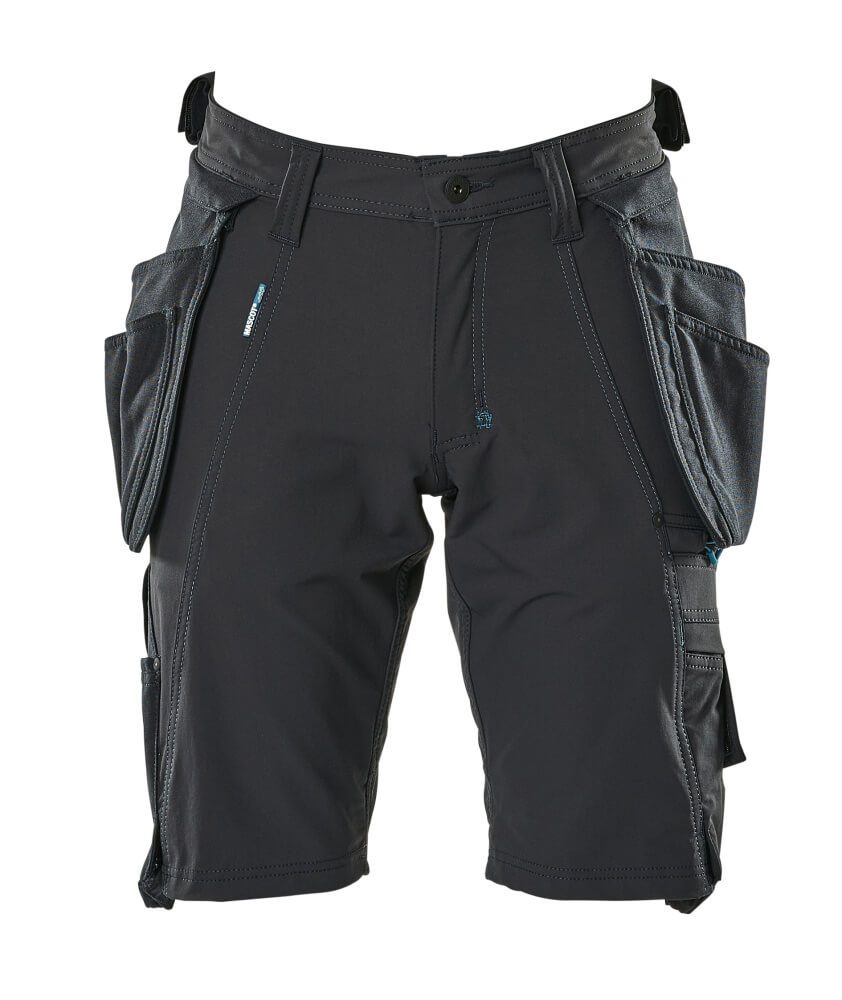 Stretch Werkshort Light + Afneembare Holsterzakken Navy