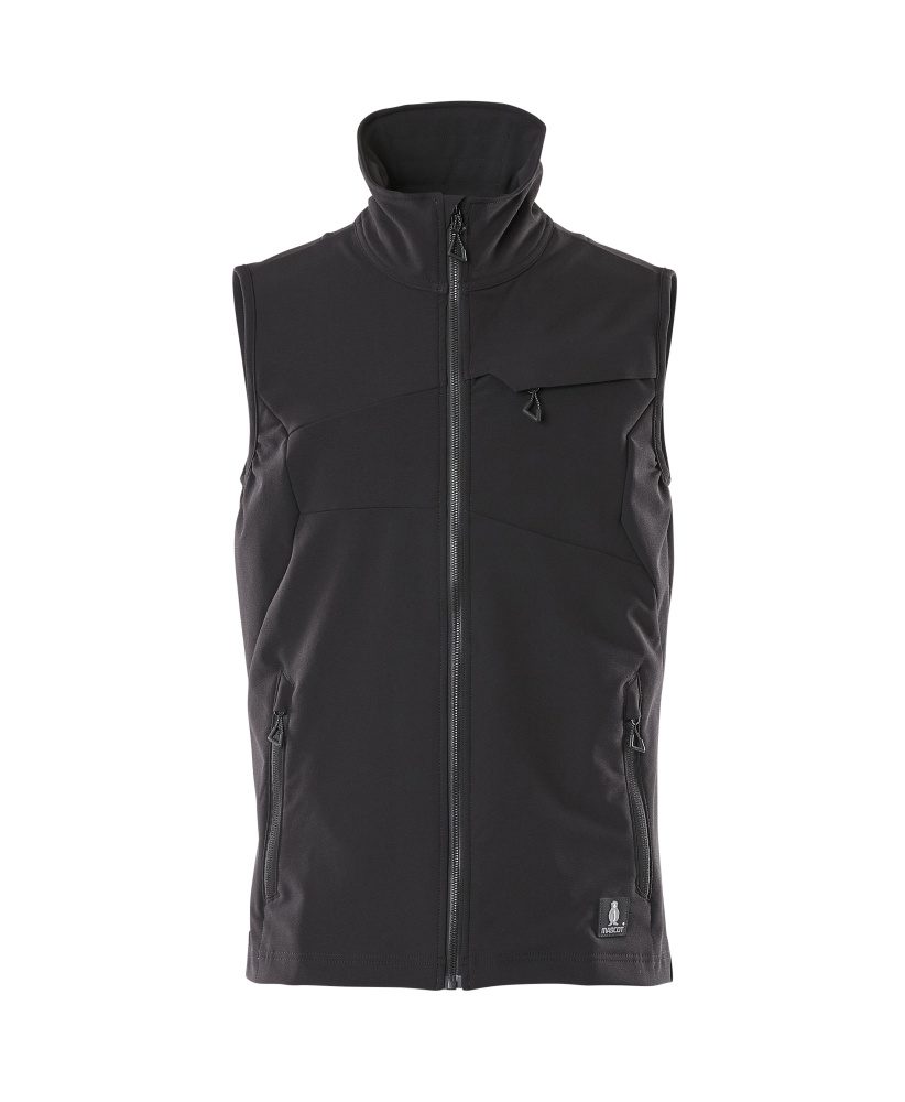 Softshell Bodywarmer met Stretch Zwart