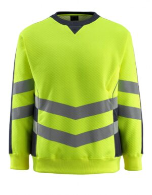 Wigton High-Vis Sweater Geel/Marine