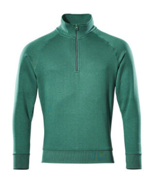 Nantes Sweatshirt Met Korte Rits Groen