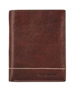 Lederen Portefeuille RFID Met Kleingeldvak Bruin