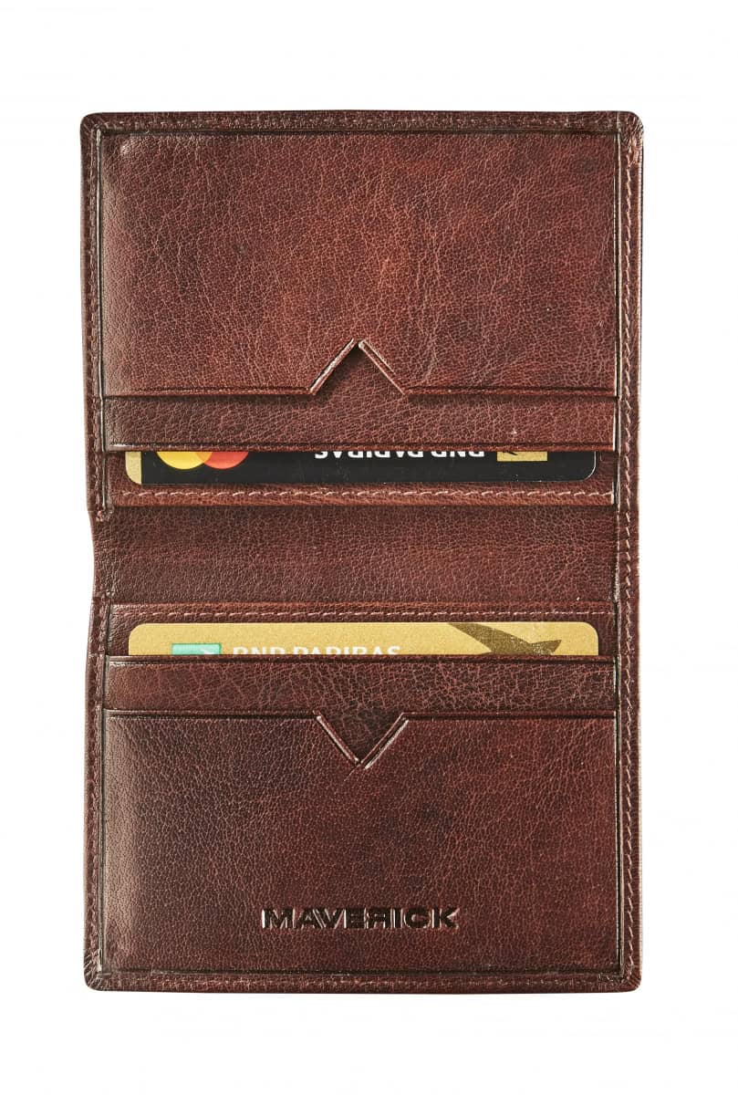 Lederen Kredietkaartportefeuille FRID Bruin