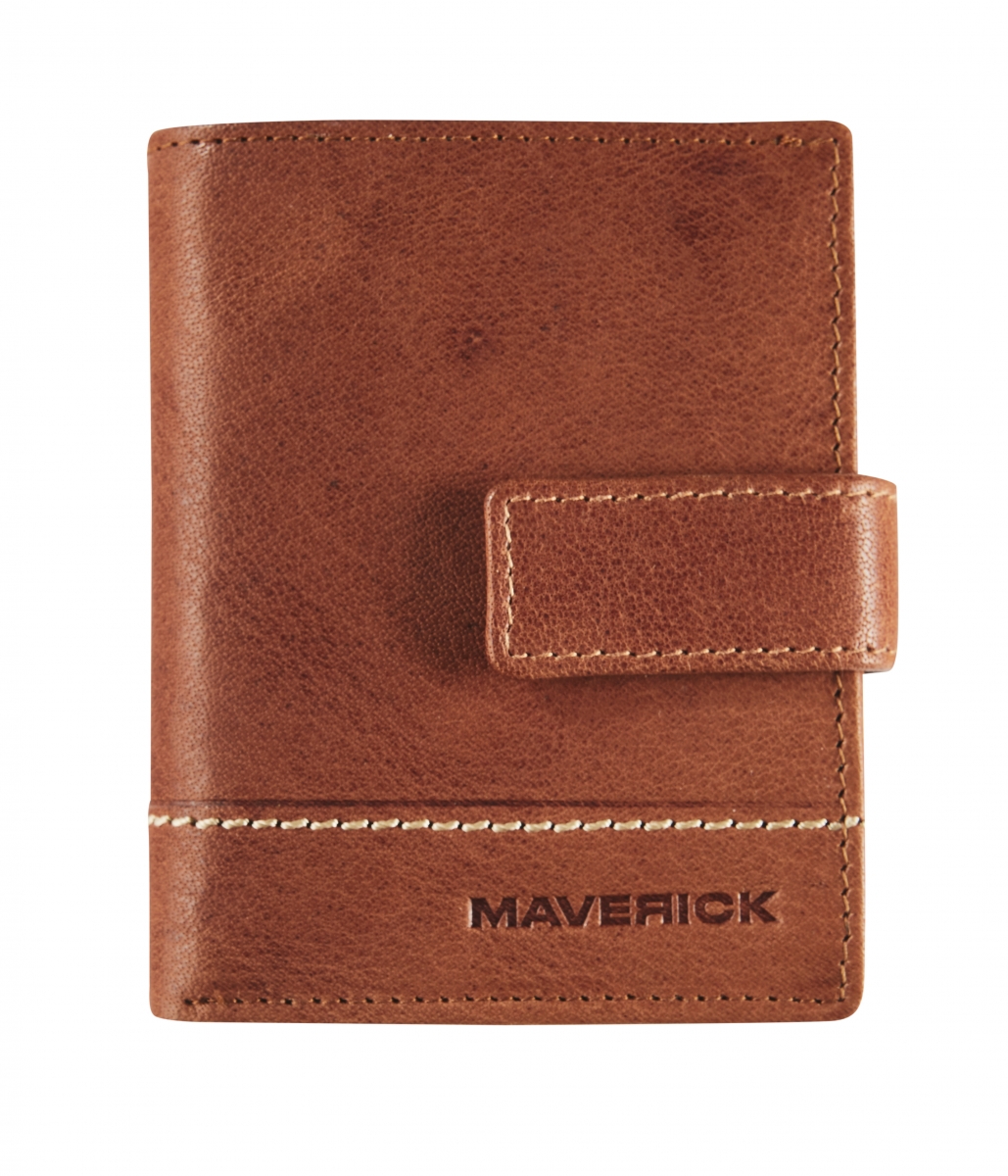 Lederen CardProtector Slim RFID Cognac